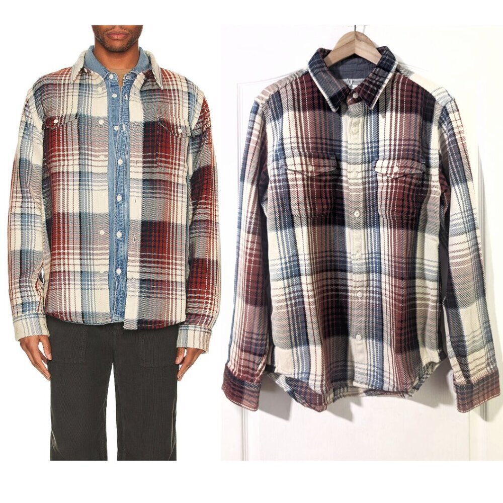 Outerknown | Blanket Shirt In Henna Rouge Plaid